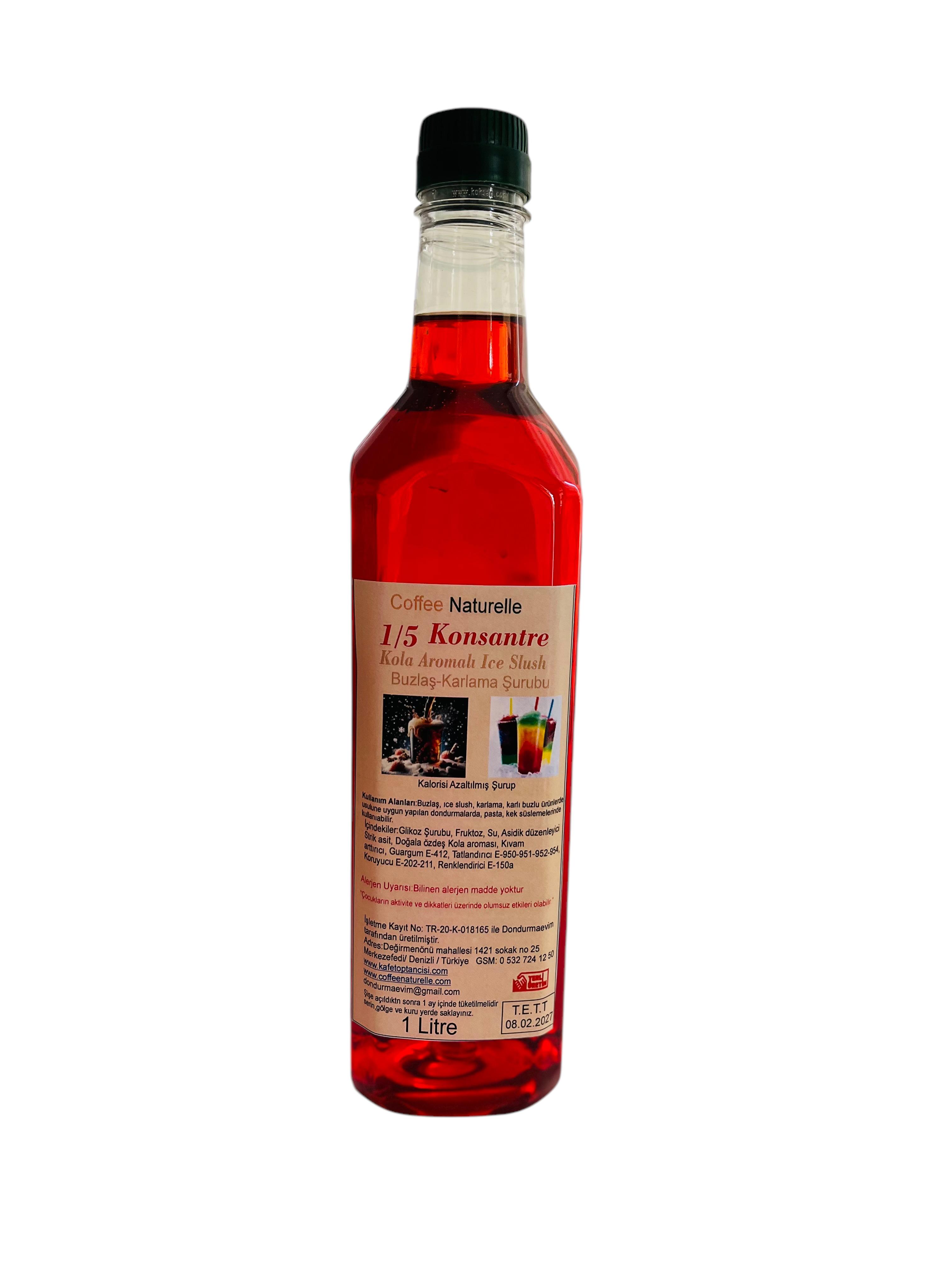 Kola Aromalı 1 e 5 Şurup 1lt