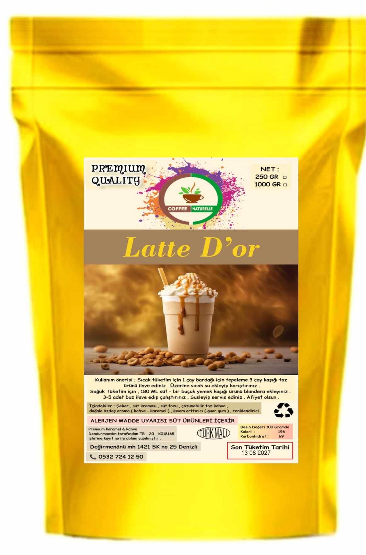 Latte D’or – Karamelin Altın Dokunuşu