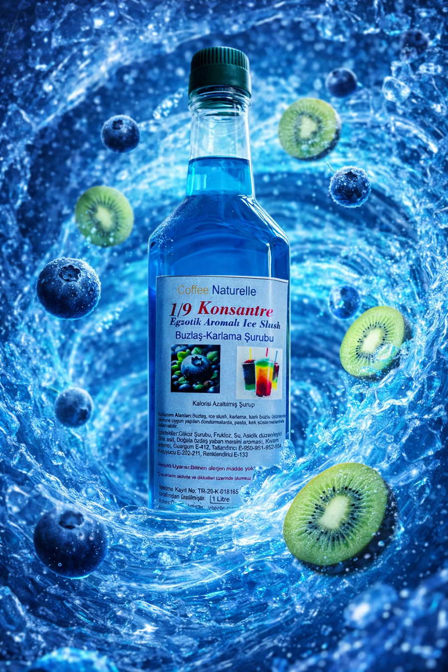 Egzotik Aromalı Buzlaş Şurubu 1 Litre – 1’e 9 Konsantre