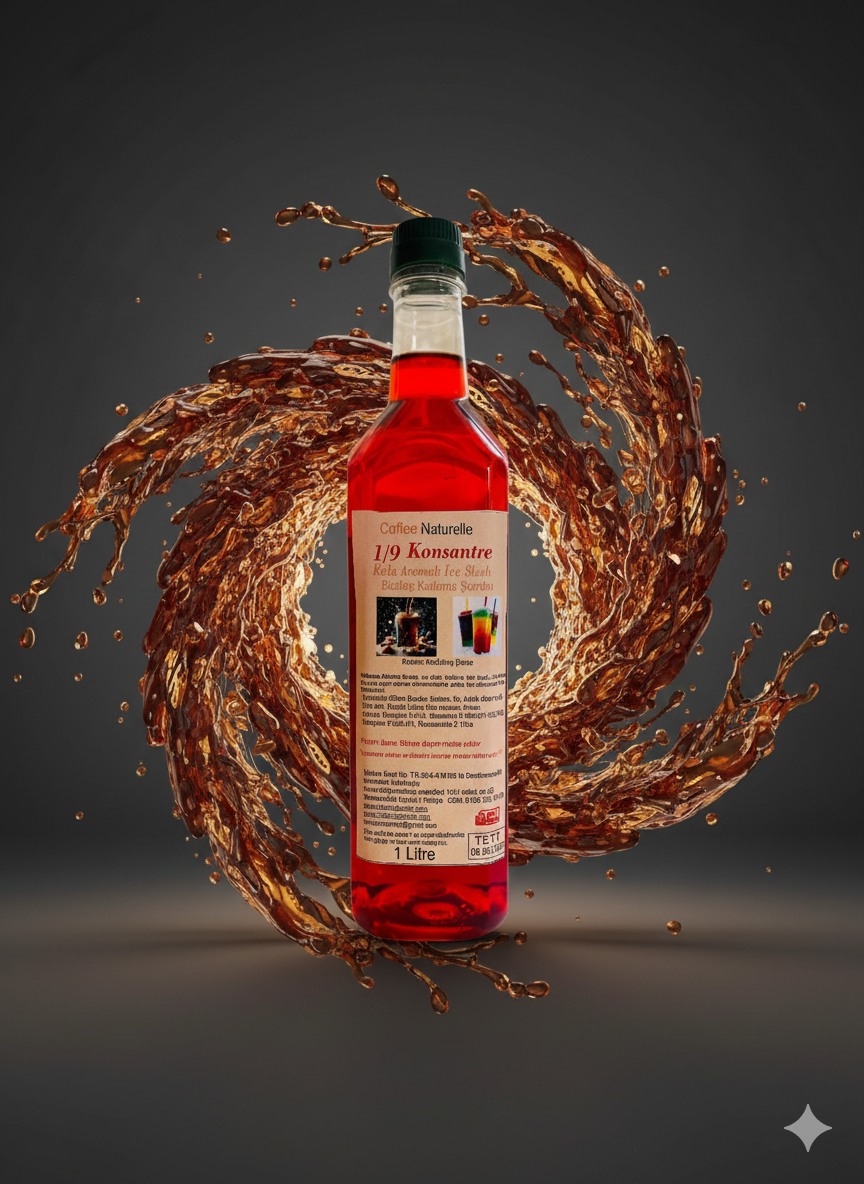 Kola Aromalı Buzlaş Şurubu 1 Litre – 1’e 9 Konsantre