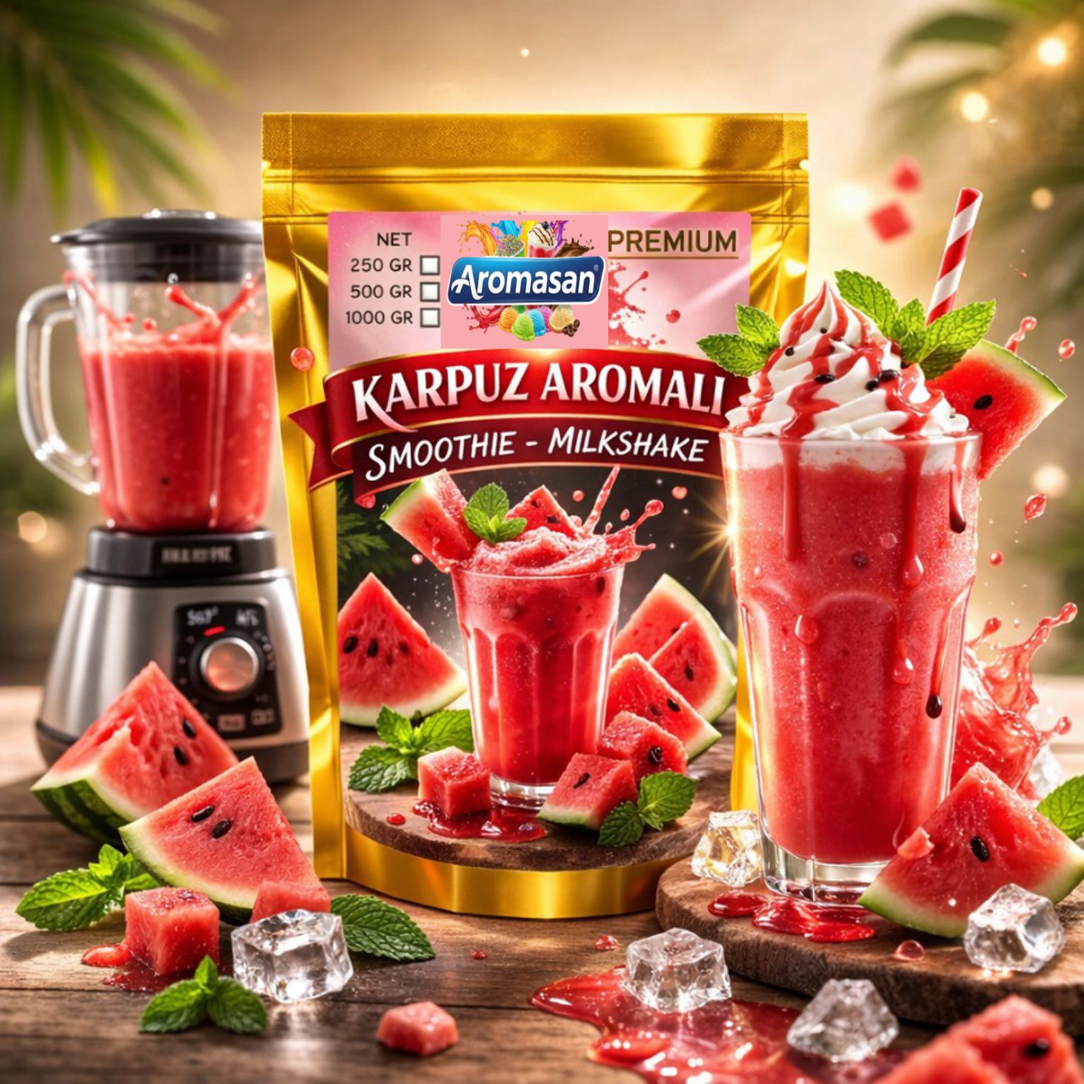Karpuzlu Milkshake Tozu 1 Kg – Ferahlatıcı Yaz Lezzeti