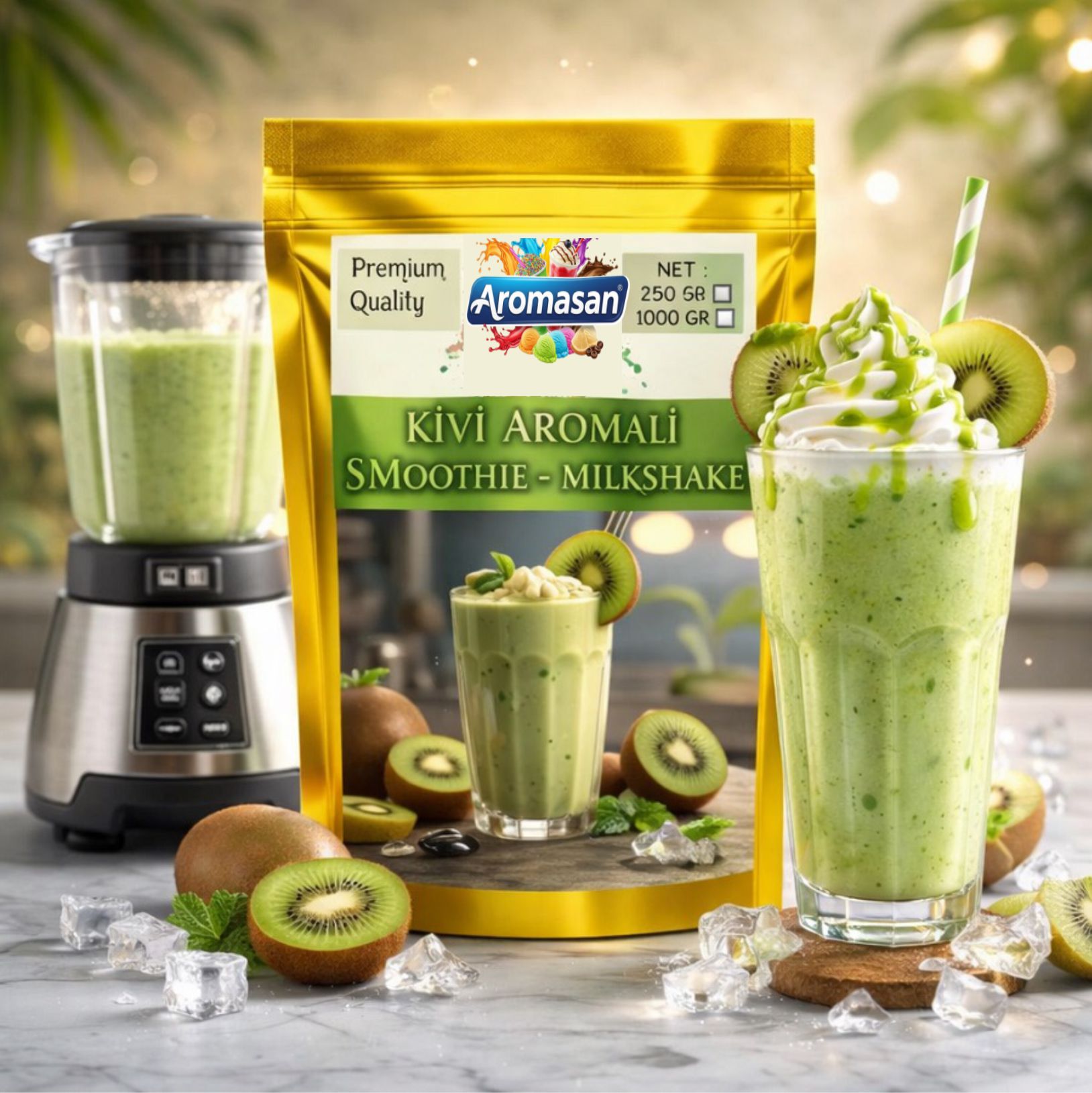 Kivili Milkshake Tozu 1 Kg – Ferah ve Hafif Ekşi Tropikal Tat