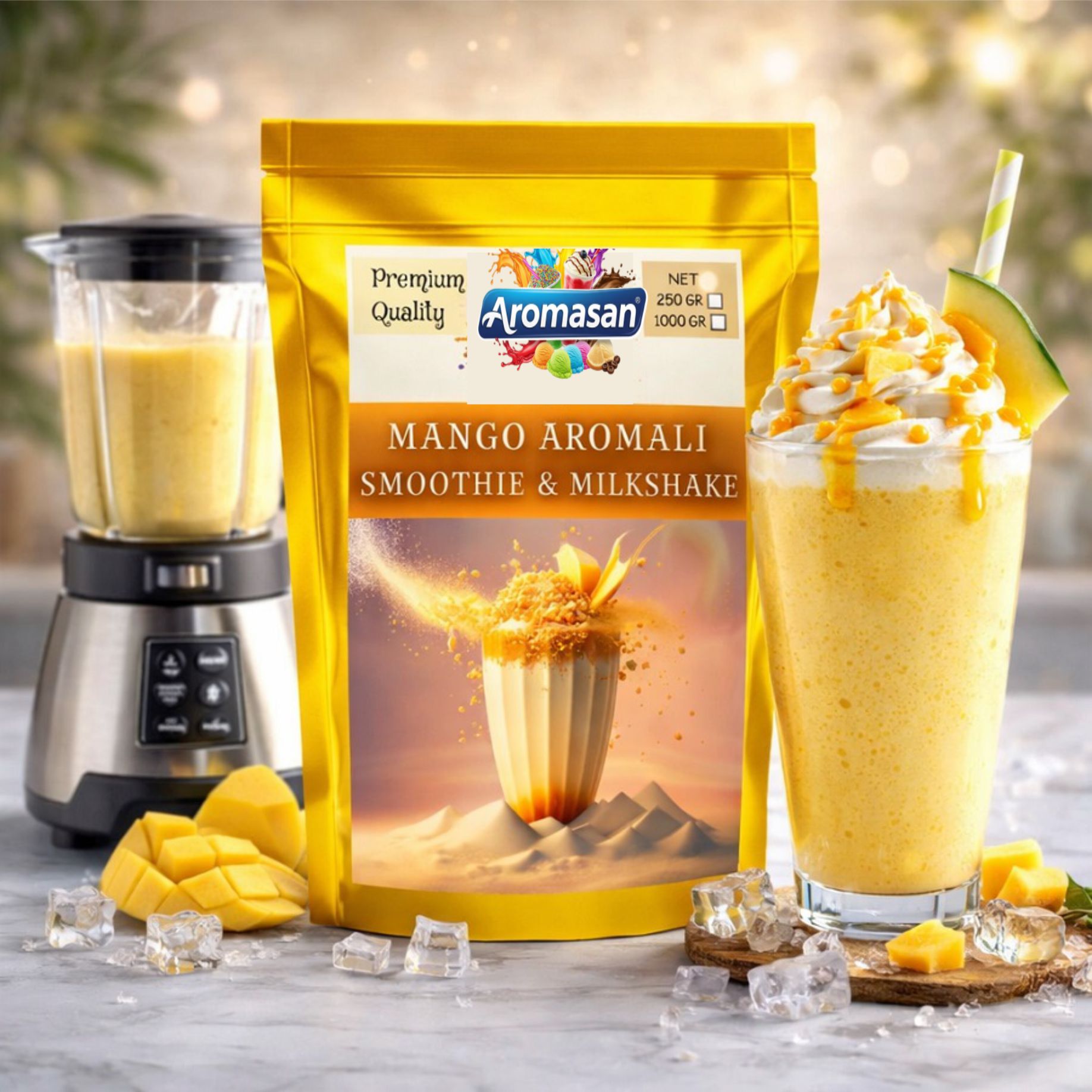 Mangolu Milkshake Tozu 1 Kg – Yoğun Tropikal Aroma ve Fazlası