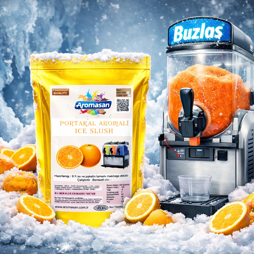 Portakal Aromalı Buzlaş Tozu 1250 Gr