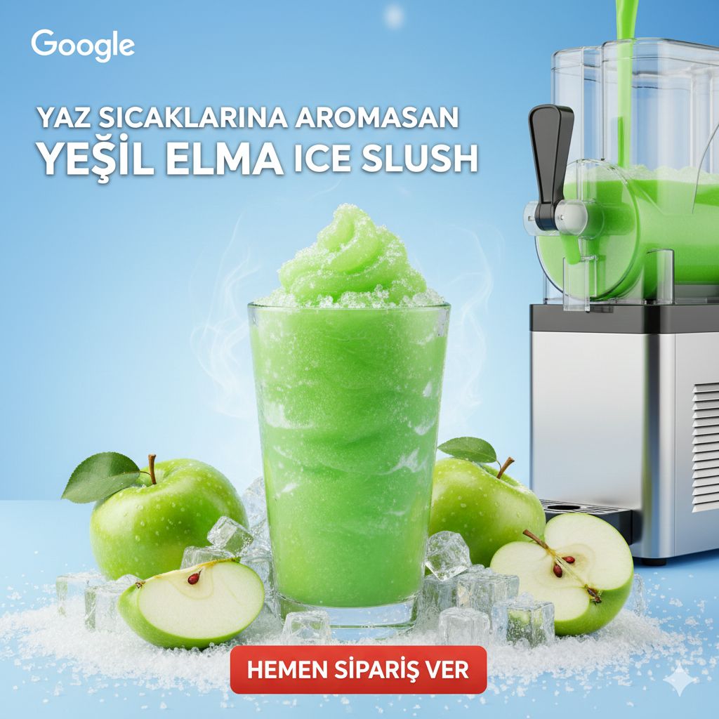 Yeşil Elma Aromalı Buzlaş Tozu 1250 gr